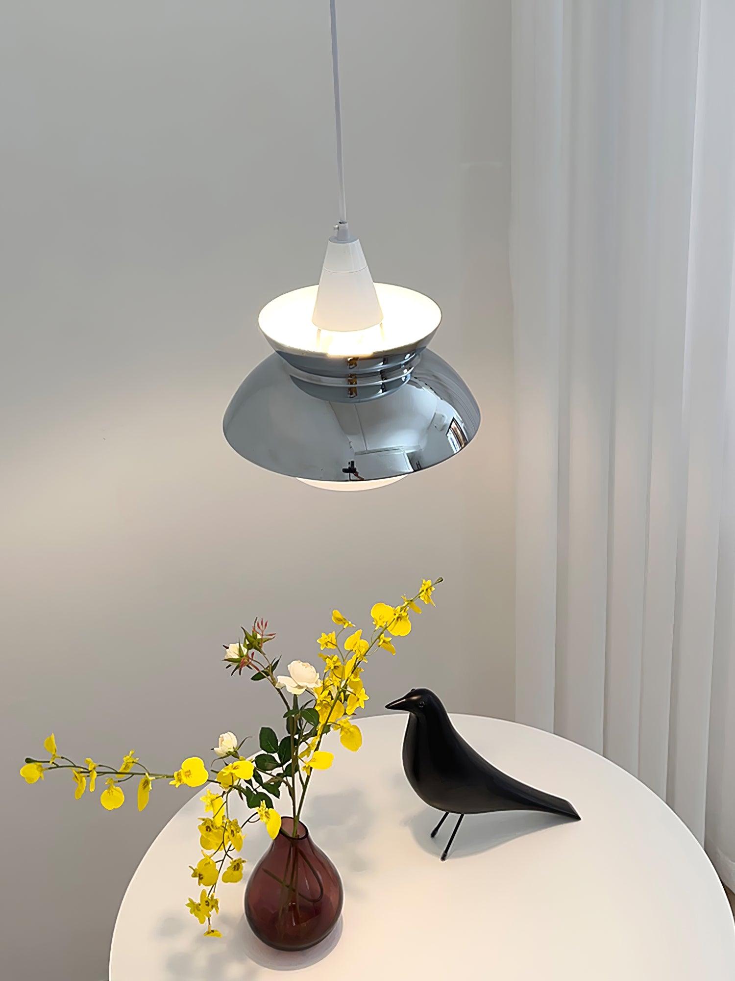 Doo Wop Modern Pendant Light Aluminum Dual Shade Ceiling Lamp for Kitchen Island