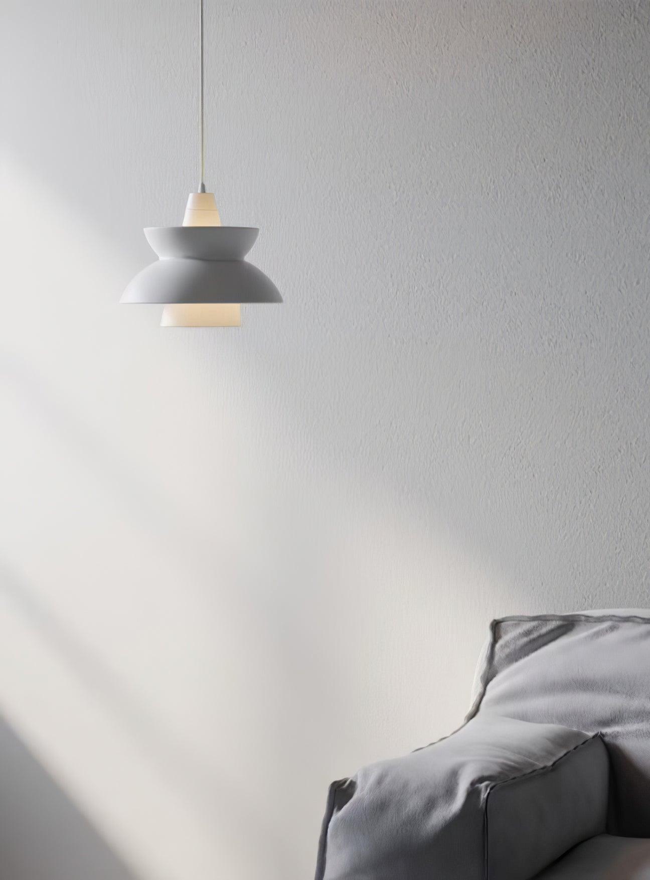Doo Wop Modern Pendant Light Aluminum Dual Shade Ceiling Lamp for Kitchen Island