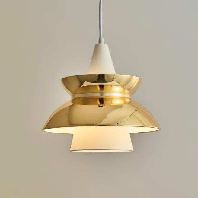 Doo Wop Modern Pendant Light Aluminum Dual Shade Ceiling Lamp for Kitchen Island