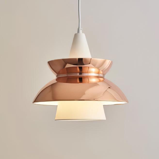 Doo Wop Modern Pendant Light Aluminum Dual Shade Ceiling Lamp for Kitchen Island