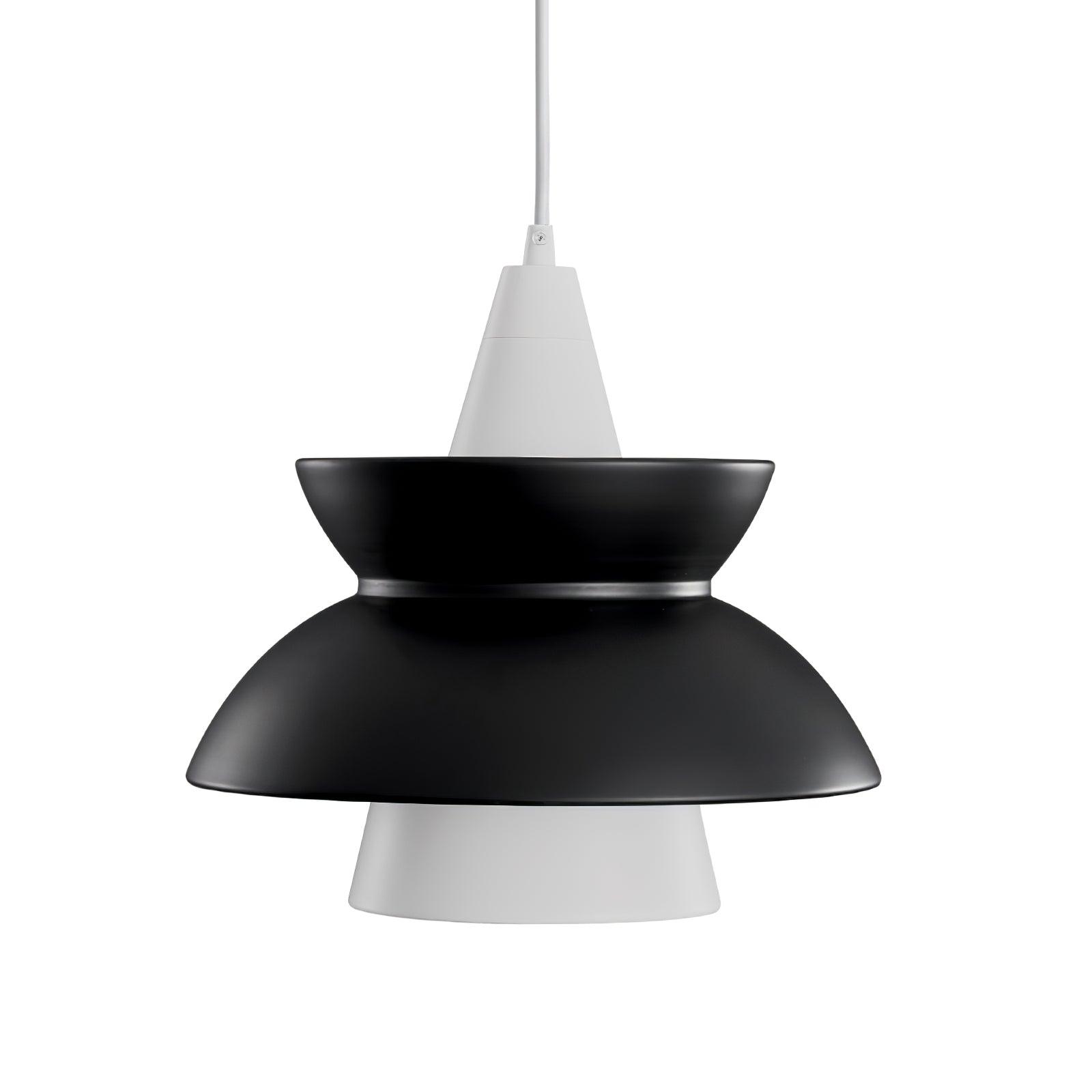 Doo Wop Modern Pendant Light Aluminum Dual Shade Ceiling Lamp for Kitchen Island