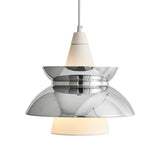 Doo Wop Modern Pendant Light Aluminum Dual Shade Ceiling Lamp for Kitchen Island