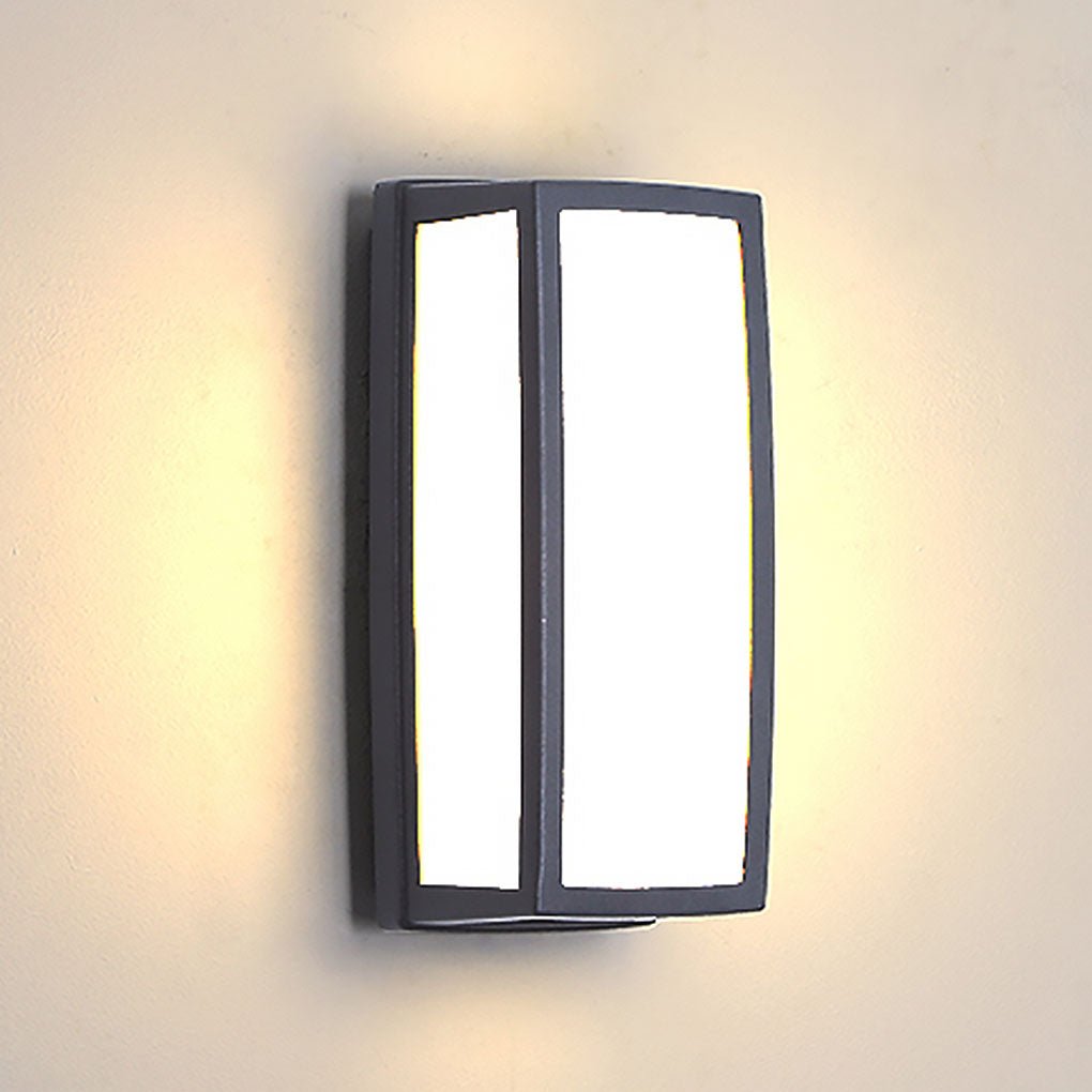 Double Layer Outdoor LED Wall Sconce Waterproof Die Cast Aluminum Exterior Light for Courtyard and Balcony