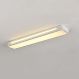 Modern Rectangular LED Flush Mount Ceiling Light for Kitchen Hallway and Home Office Lighting