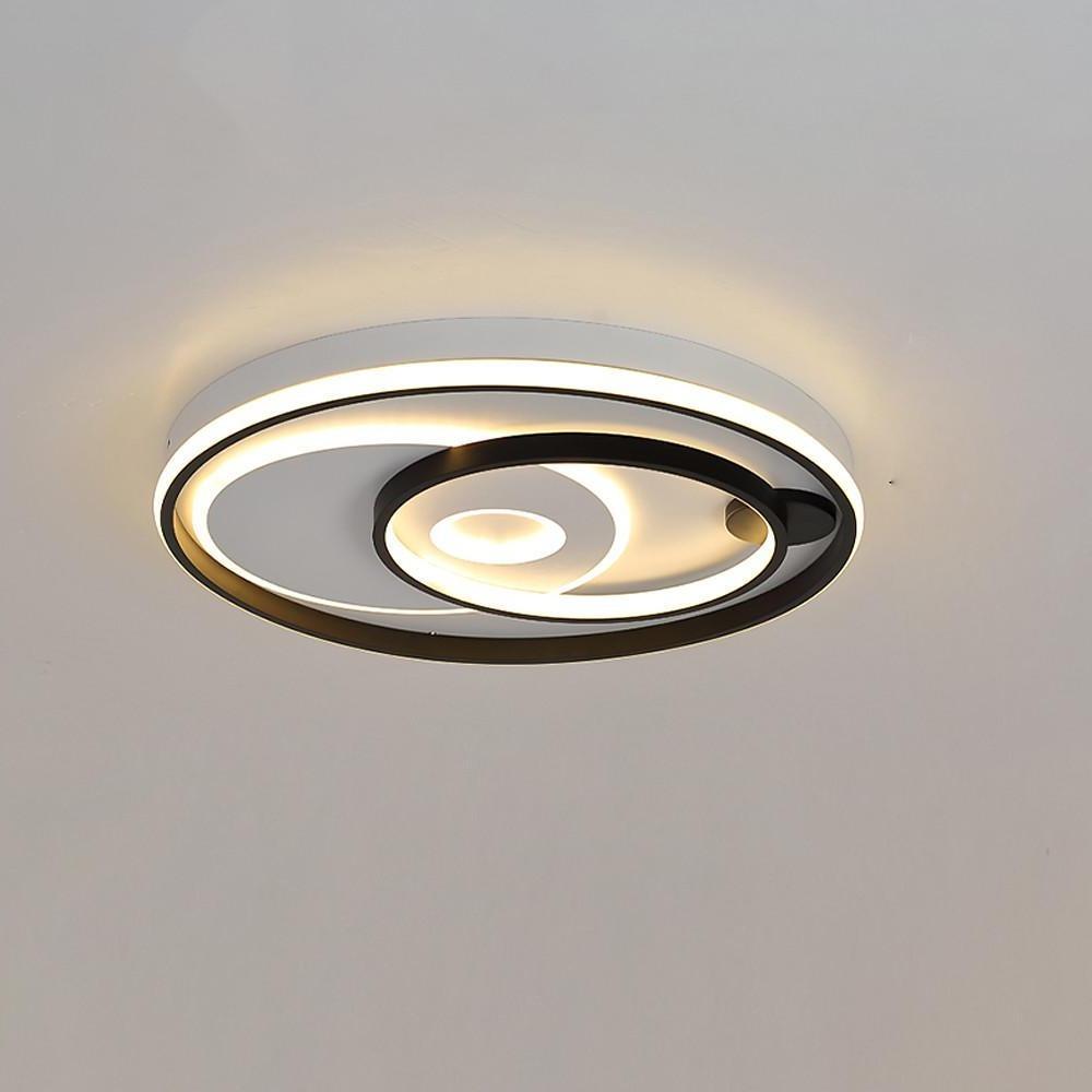 Geometric Three Ring LED Flush Mount Ceiling Light Modern Minimalist Lighting