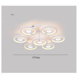 Modern Geometric Flower Shape LED Flush Mount Ceiling Light in White Finish
