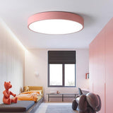Modern 16 Inch Round LED Flush Mount Ceiling Light Slim Low Profile Fixture for Bedroom Kitchen Hallway