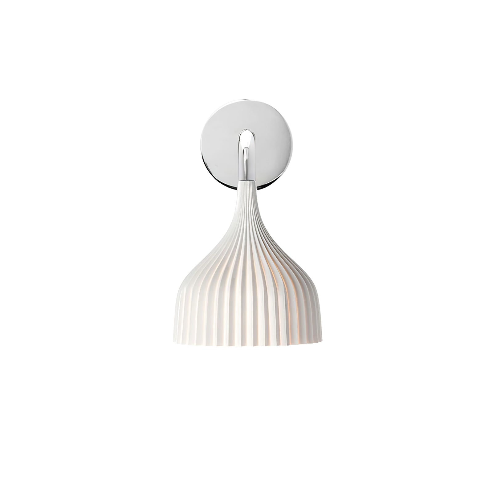 E Modern Minimalist Chrome Wall Sconce Indoor Glass Globe Bedside Reading Light