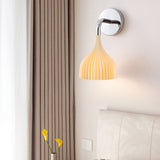 E Modern Minimalist Chrome Wall Sconce Indoor Glass Globe Bedside Reading Light