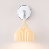 E Modern Minimalist Chrome Wall Sconce Indoor Glass Globe Bedside Reading Light
