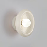 Eclipse Natural Jade Alabaster Wall Sconce Modern Minimalist Stone Lighting