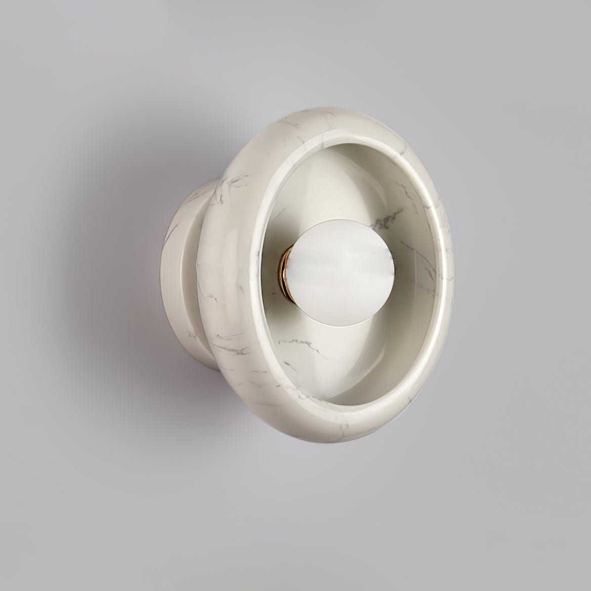 Eclipse Natural Jade Alabaster Wall Sconce Modern Minimalist Stone Lighting