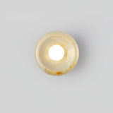 Eclipse Natural Jade Alabaster Wall Sconce Modern Minimalist Stone Lighting