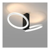 Modern Geometric Square Gold LED Flush Mount Ceiling Lamp for Contemporary Home Interiors