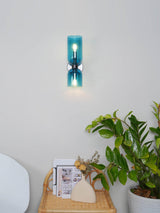 Edie Modern Geometric Wall Sconce with Opal Glass Shade and Brass Finish