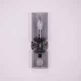 Edie Modern Geometric Wall Sconce with Opal Glass Shade and Brass Finish