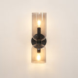 Edie Modern Geometric Wall Sconce with Opal Glass Shade and Brass Finish