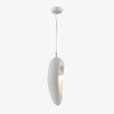 Edna White Resin Pendant Lamp Modern Minimalist Hanging Light for Indoor Ceiling Decor