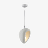 Edna White Resin Pendant Lamp Modern Minimalist Hanging Light for Indoor Ceiling Decor