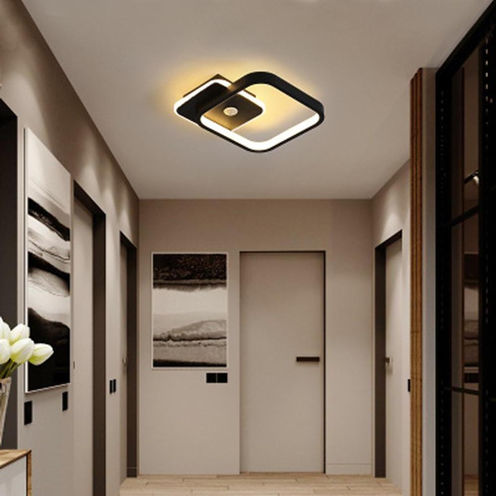 Modern Abstract Overlapping Triangle LED Ceiling Light Geometric Flush Mount Fixture