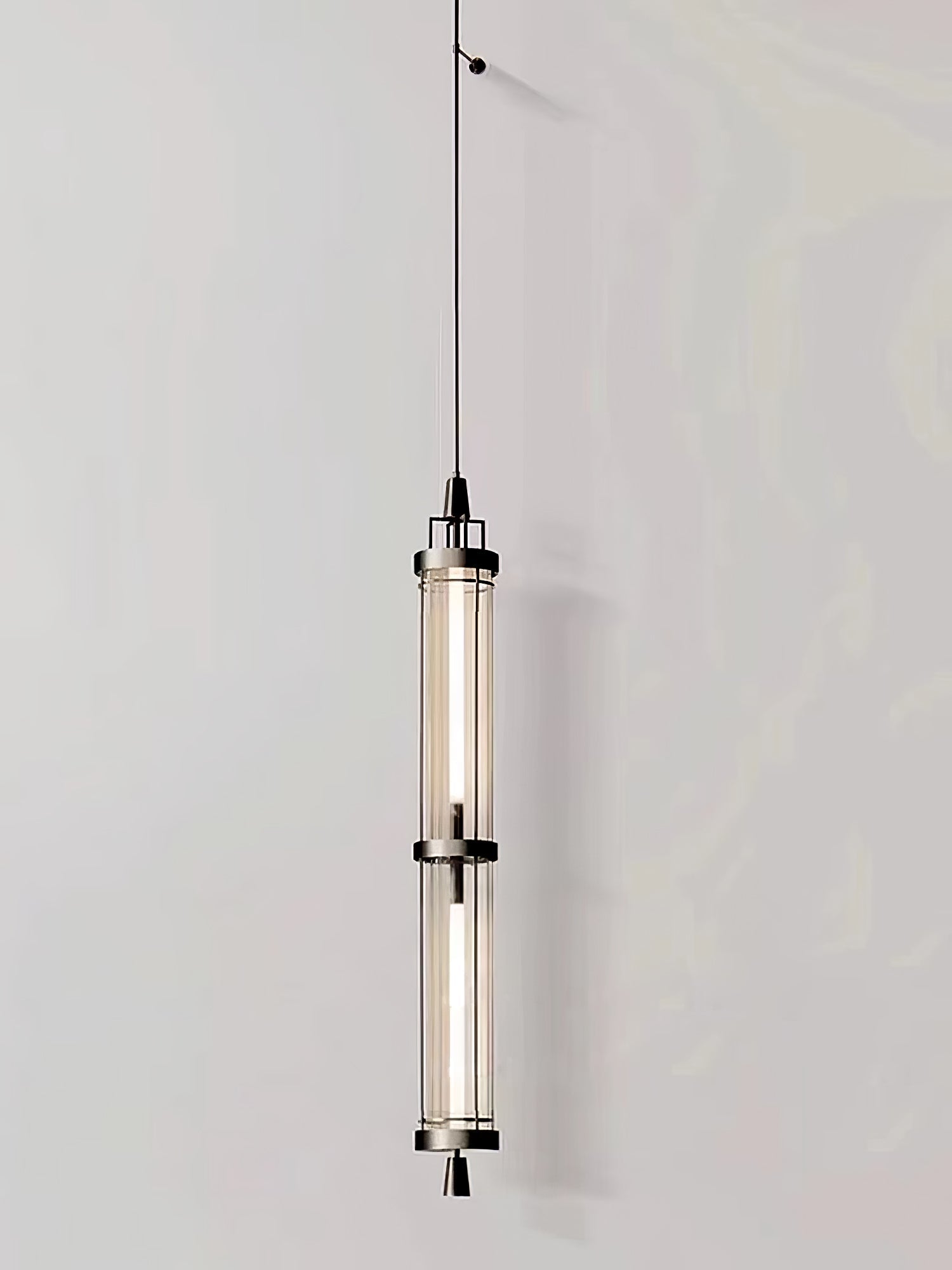 Elegant 47 Inch Vertical LED Wall Light Sconce for Contemporary Living Spaces Black