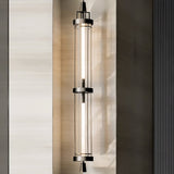Elegant 47 Inch Vertical LED Wall Light Sconce for Contemporary Living Spaces Black