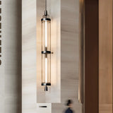 Elegant 47 Inch Vertical LED Wall Light Sconce for Contemporary Living Spaces Black