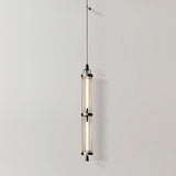 Elegant 47 Inch Vertical LED Wall Light Sconce for Contemporary Living Spaces Black