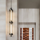 Elegant 47 Inch Vertical LED Wall Light Sconce for Contemporary Living Spaces Black