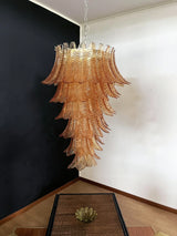 elegant-amber-glass-spiral-cascading-chandelier-modern-gold-metal-pendant-light