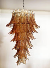 elegant-amber-glass-spiral-cascading-chandelier-modern-gold-metal-pendant-light