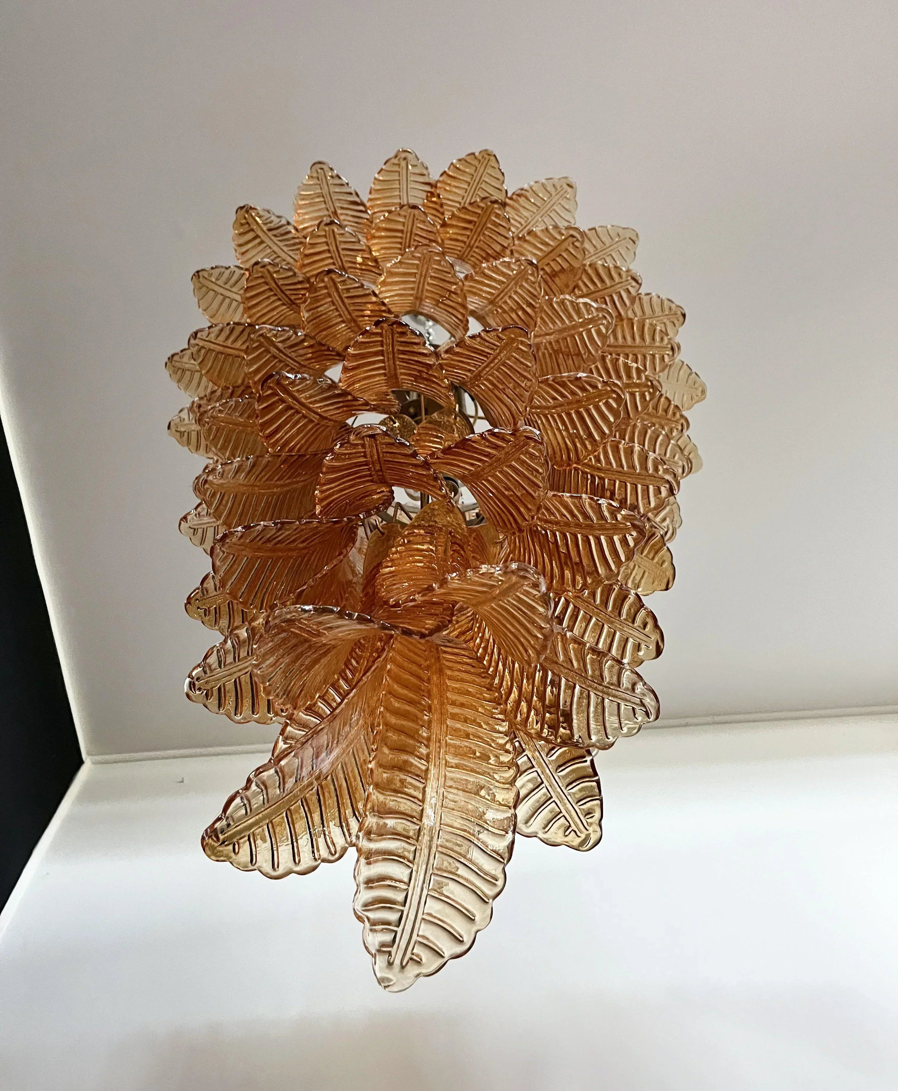 elegant-amber-glass-spiral-cascading-chandelier-modern-gold-metal-pendant-light