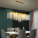 Elegant Branch Crystal Pendant Light Modern 3 Step Dimming Chandelier for Living Room Villa