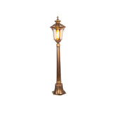 Elegant Bronze Waterproof Outdoor Garden Street Light with Aluminum Die Cast Post for Residential Yard