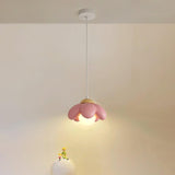 Elegant Cherry Blossom Resin Pendant Light Modern Floral Ceiling Hanging Lamp for Home