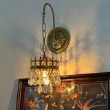 Elegant Crystal Crown Wall Sconce Set for Modern Interior Lighting