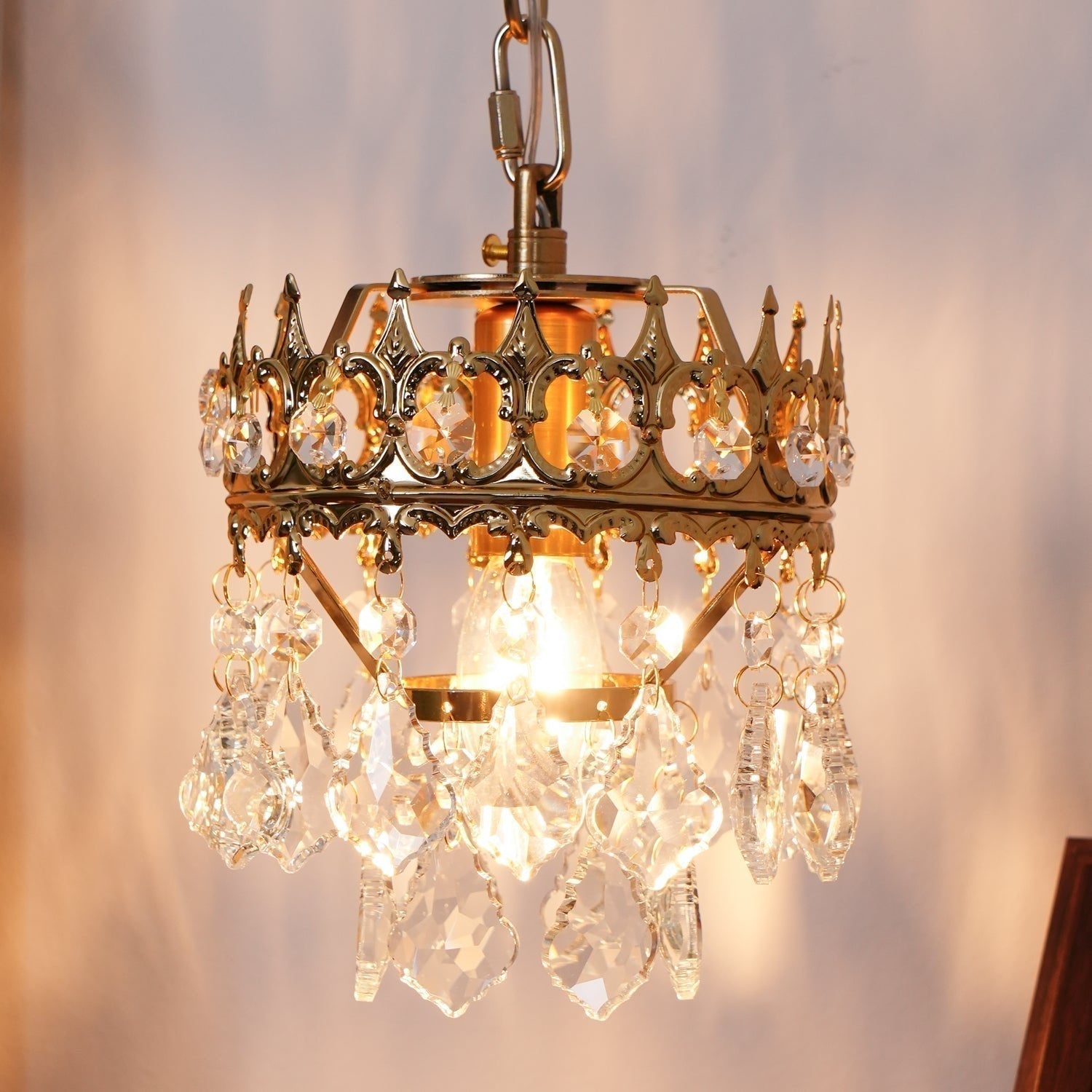 Elegant Crystal Crown Wall Sconce Set for Modern Interior Lighting