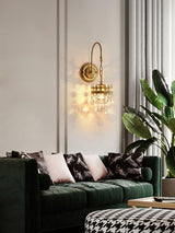 Elegant Crystal Crown Wall Sconce Set for Modern Interior Lighting