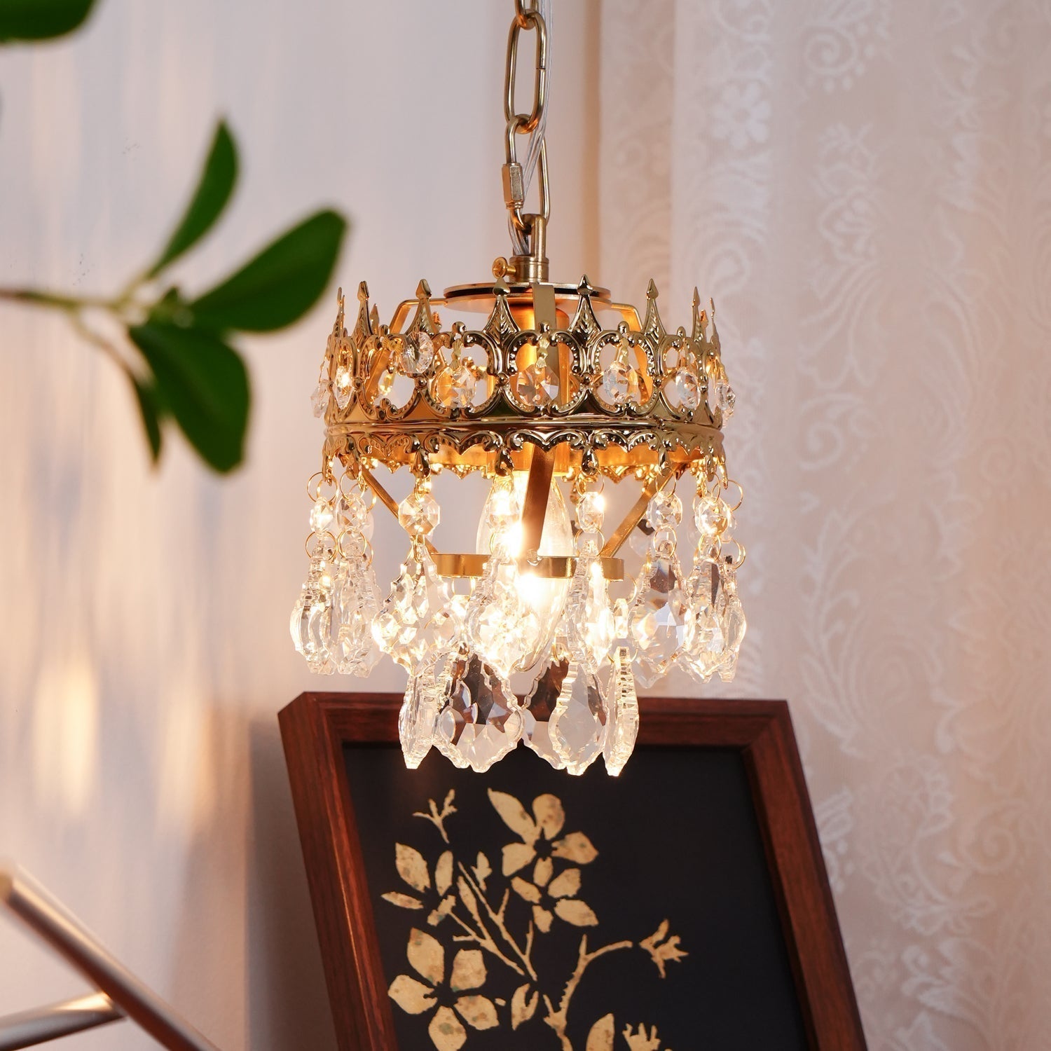 Elegant Crystal Crown Wall Sconce Set for Modern Interior Lighting