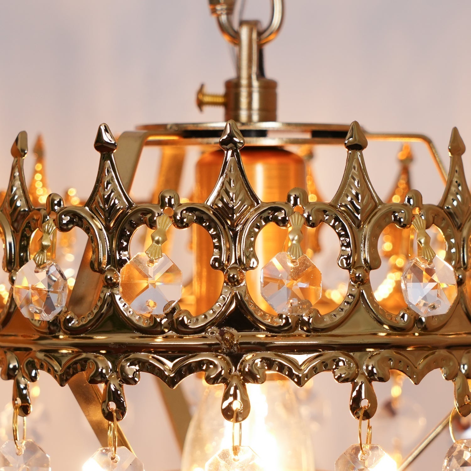 Elegant Crystal Crown Wall Sconce Set for Modern Interior Lighting