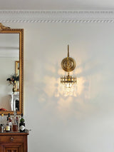 Elegant Crystal Crown Wall Sconce Set for Modern Interior Lighting