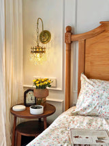 Elegant Crystal Crown Wall Sconce Set for Modern Interior Lighting
