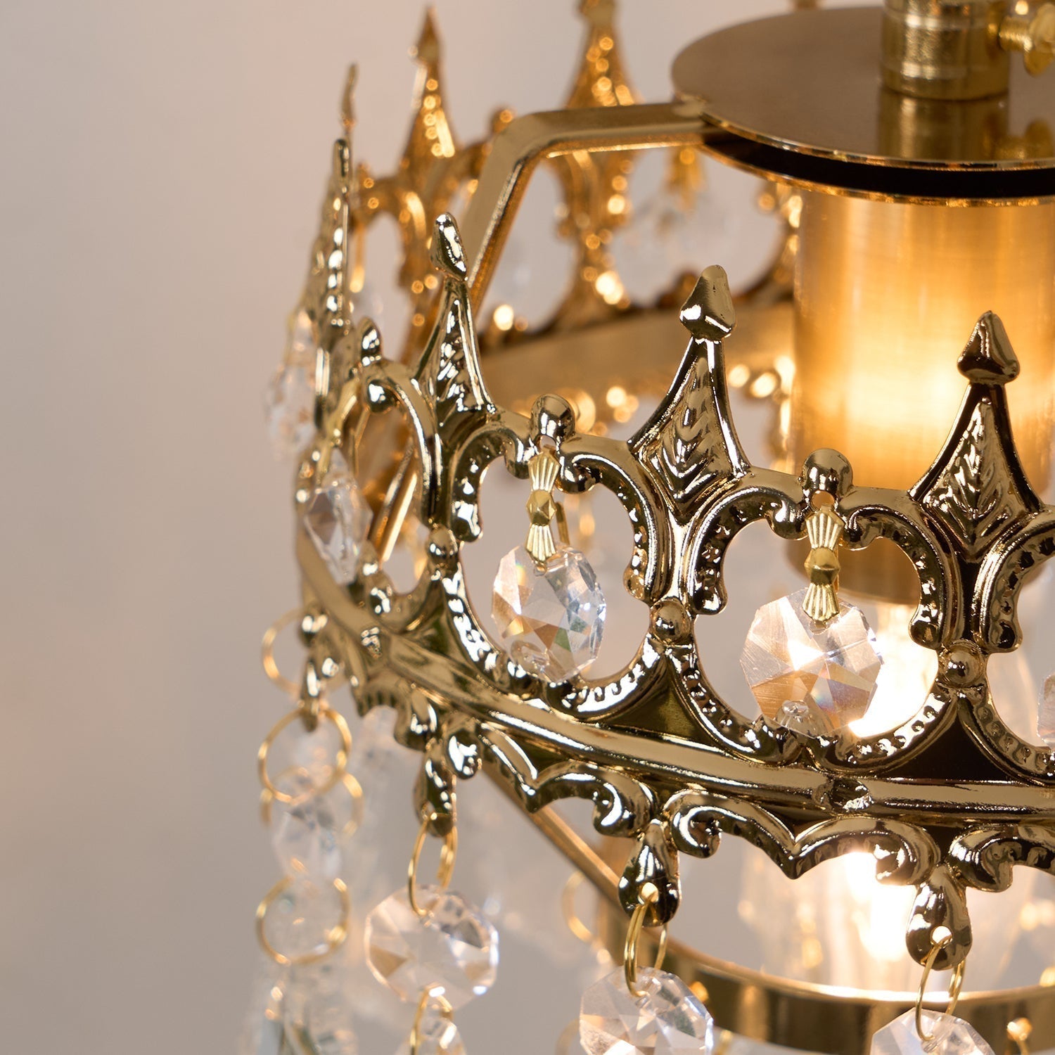 Elegant Crystal Crown Wall Sconce Set for Modern Interior Lighting