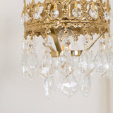 Elegant Crystal Crown Wall Sconce Set for Modern Interior Lighting