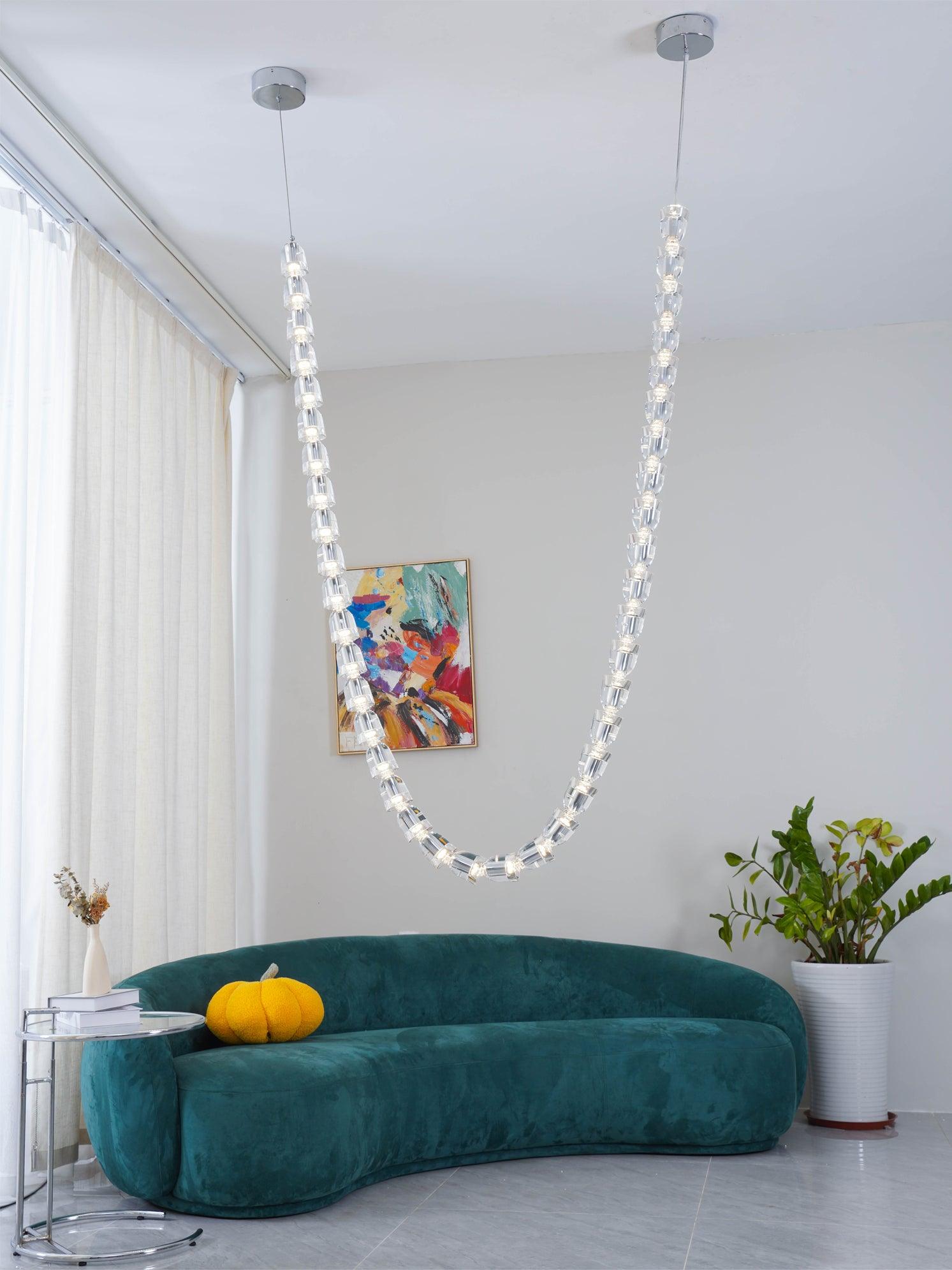 Elegant Crystal LED Chandelier Gabriel Gasolier Modern Hanging Light Fixture