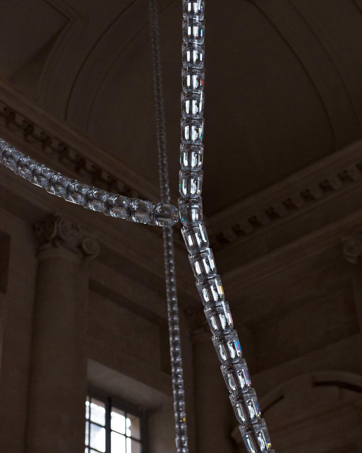 Elegant Crystal LED Chandelier Gabriel Gasolier Modern Hanging Light Fixture