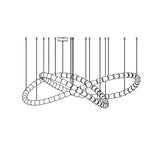 Elegant Crystal LED Chandelier Gabriel Gasolier Modern Hanging Light Fixture