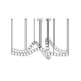 Elegant Crystal LED Chandelier Gabriel Gasolier Modern Hanging Light Fixture
