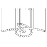 Elegant Crystal LED Chandelier Gabriel Gasolier Modern Hanging Light Fixture