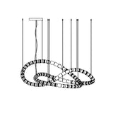 Elegant Crystal LED Chandelier Gabriel Gasolier Modern Hanging Light Fixture